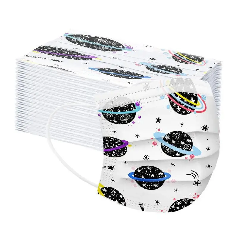 Детская одноразовая маска планеты Специальный выпуск мультипликационная