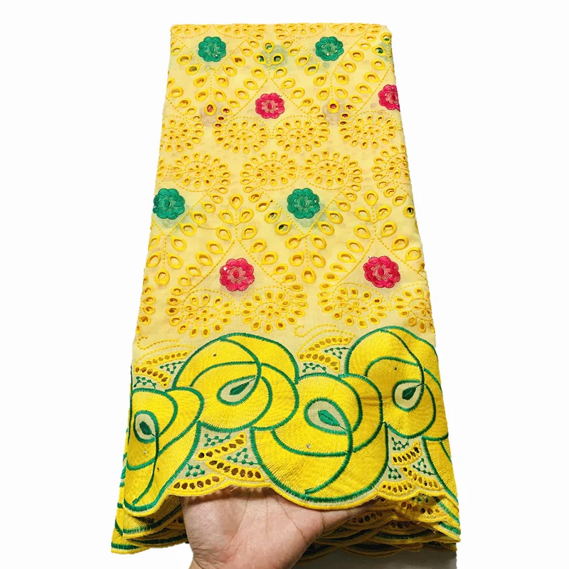 

High Quality Embroidered Swiss Voile Lace In Switzerland With Stones 2020 Nigerian African Lace Fabric For Dresses