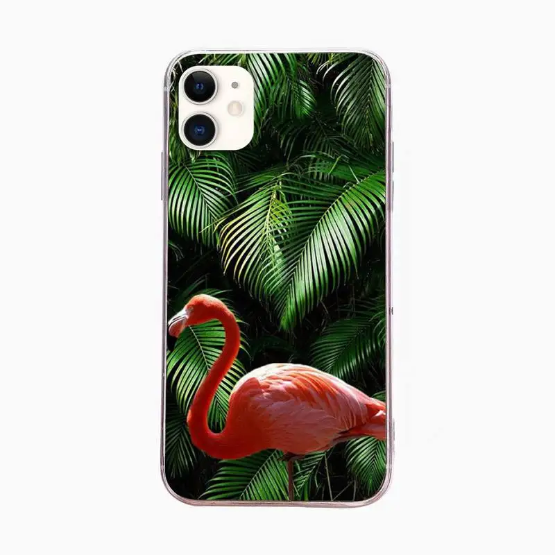 

Tropical Animal Flamingo Phone Case For Iphone 6 6s 7 8plus X Xr 11 12 Mini Pro Max Fundas Cover
