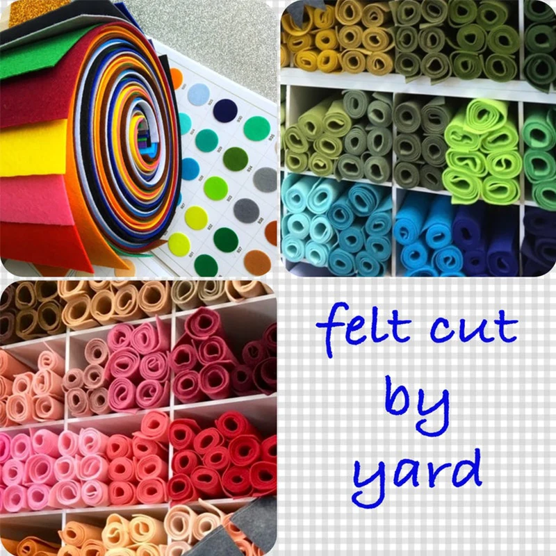 1 мм ручной работы нетканый Войлок Ткань Цветы DIY ремесло красочные игрушки куклы