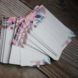 Картонные зажимы для украшений и аксессуаров, 50 шт.компл., 300 гсм, 14,6 х 8,6 см