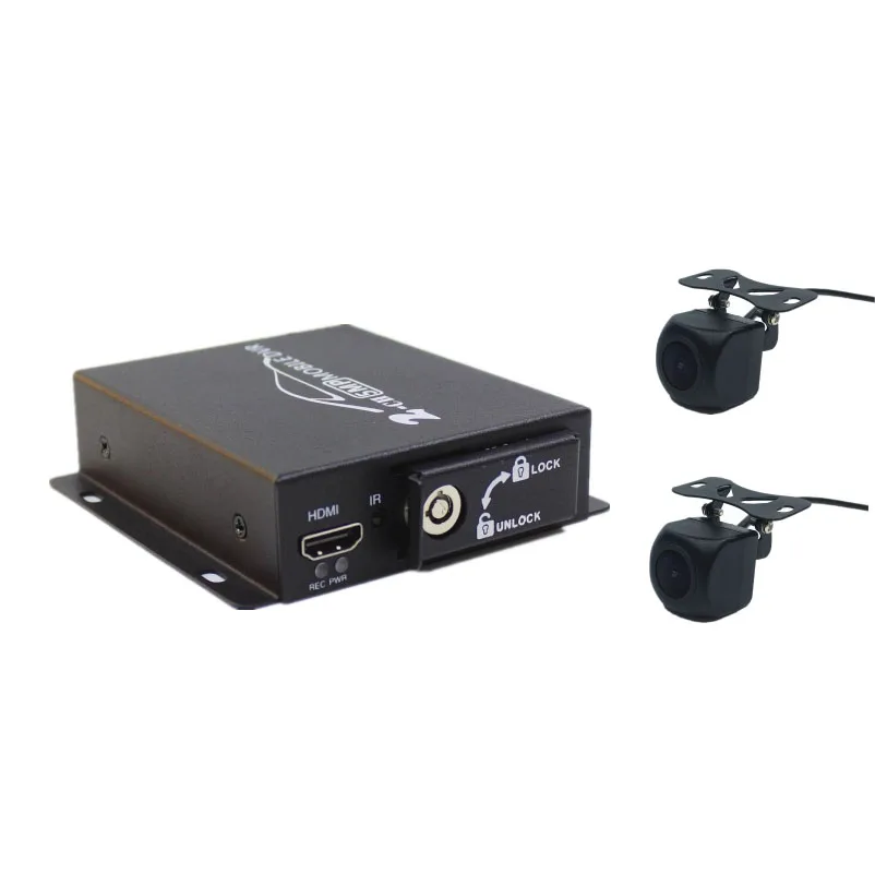 Мобильный мини видеорегистратор 2 канальный автомобильный мобильный 3/4/5 Мп 720/1080P