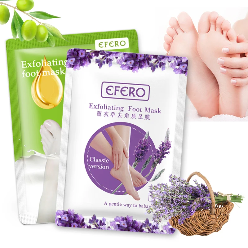 2 пары = 4 шт. отшелушивающая маска для ног пилинга кожи омертвевшей носки педикюра