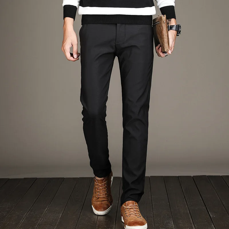 Pants Male Hombre 2020 New MOOWNUC Pencil Fashion Autumn Men's Trousers Casual Solid Brand Long Plus Size Business Slim | Мужская