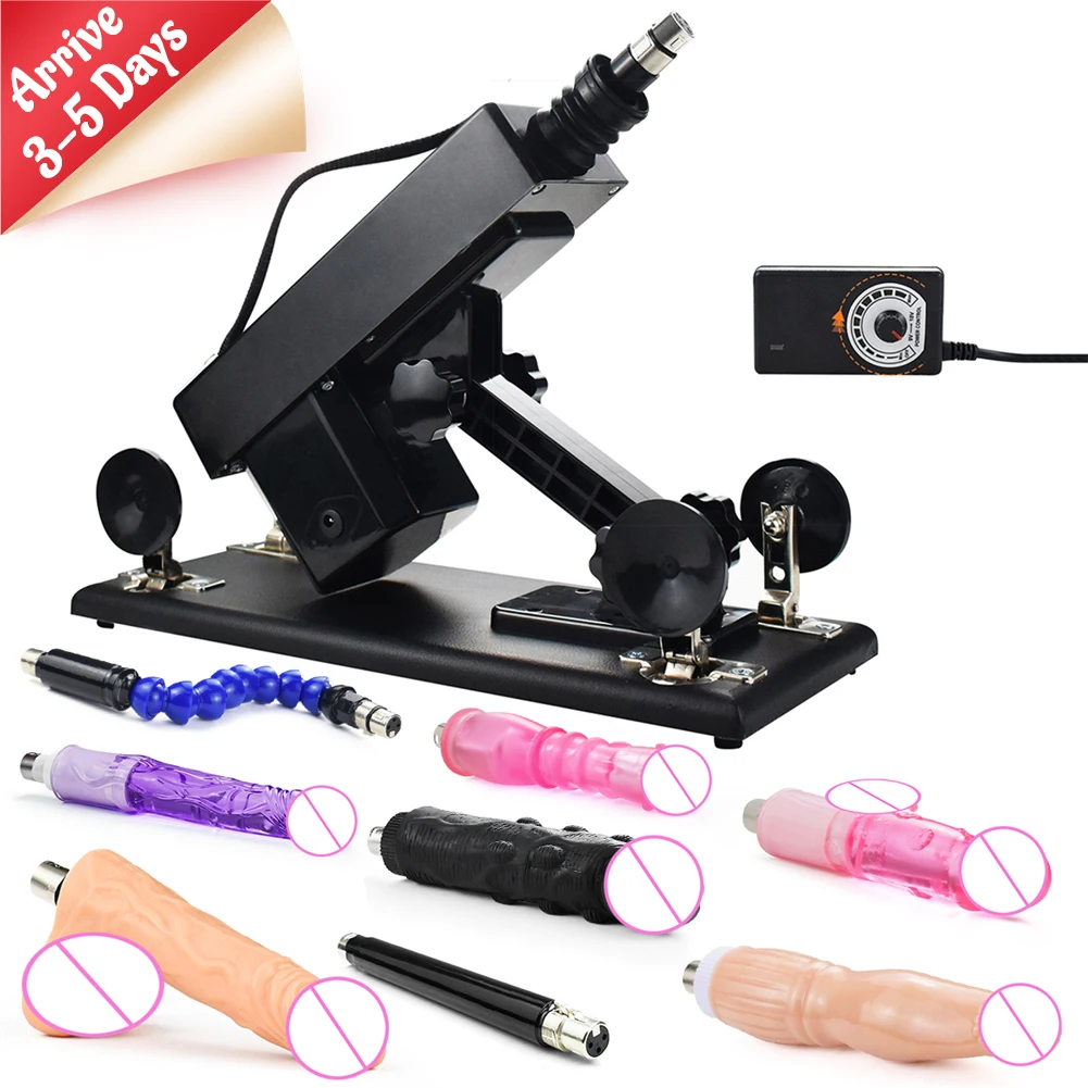 

【Fast Ship】Adult Toy Thrusting Automatic Sex Machine Retractable Machine Vibrator Masturbation Pumping Gun with Dildos Anal