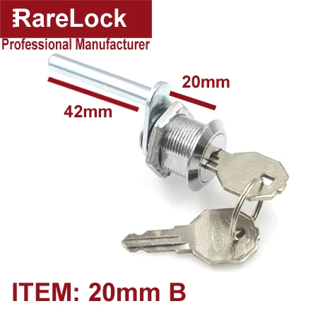 20mm B x 1pcs Замок шкафа ящика Rarelock для офиса мебель стол дома рядом стол книжный шкаф ящик для инструментов Consle Школьный шкафчик оборудование MS541 hh - Цвет: 20mm B x 1pcs