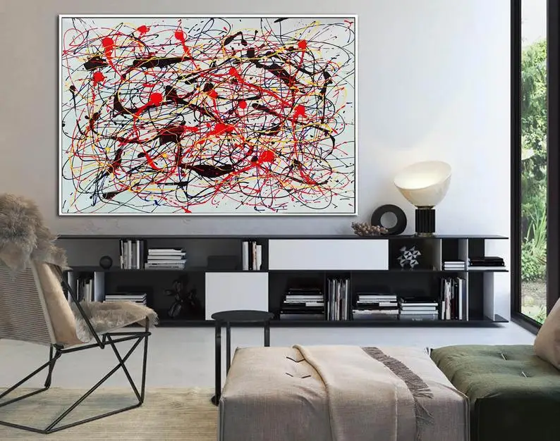 

Abstract Painting Oversize Painting Colorful Painting Abstract Acrylic Paintings On Canvas Wall Painting For Living Room