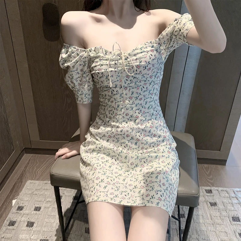 Женское платье на весну и лето 2020 стиль Новинка В стиле ретро Квадратный воротник