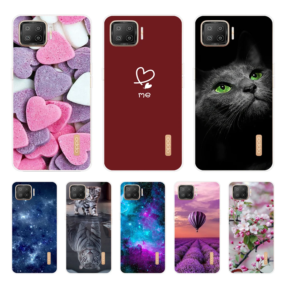 Популярный чехол для OPPO Reno 4 lite Мягкая силиконовая задняя крышка F17 Pro Чехол