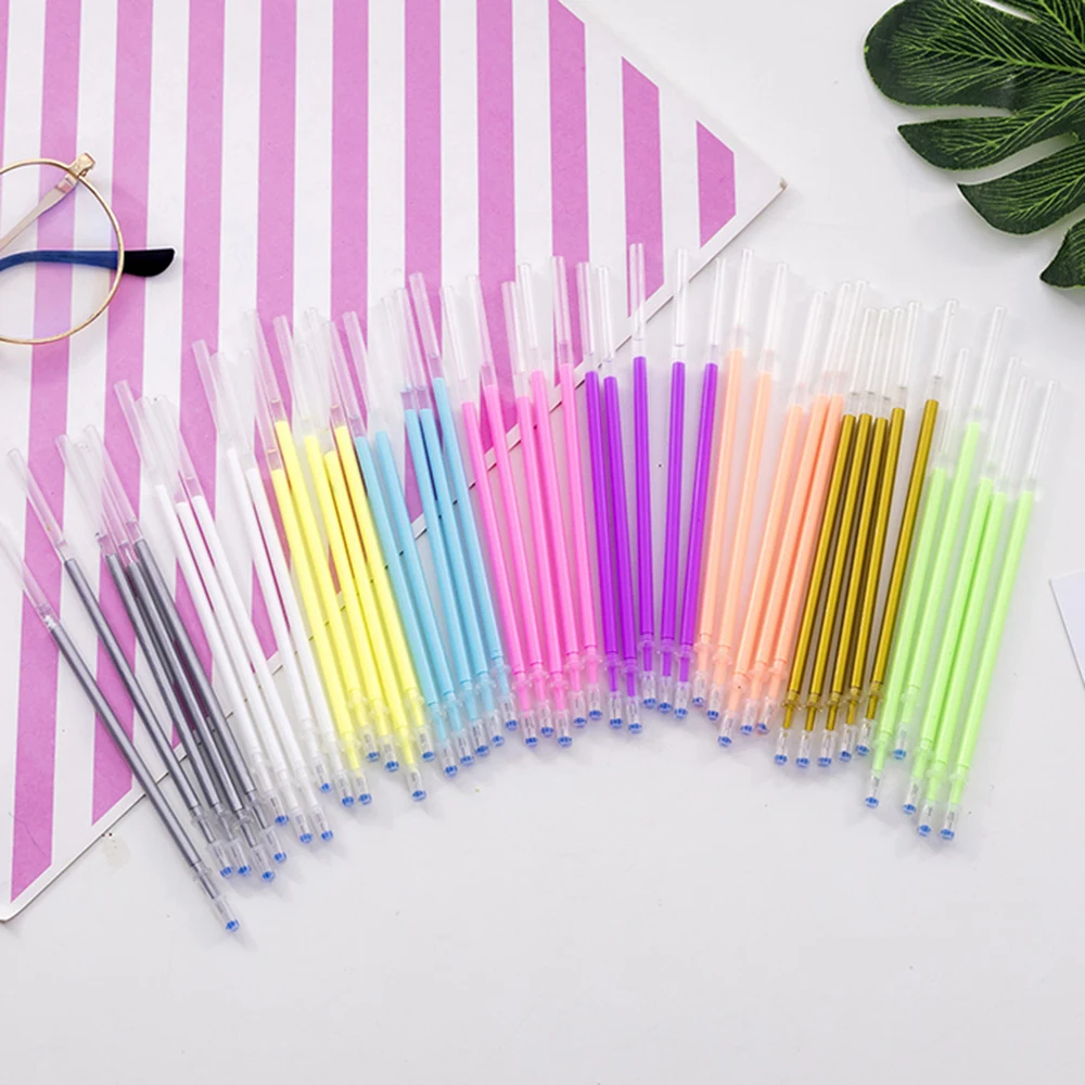 10 шт./компл. каваи 9 цветов Радужная вспышка Заправка для гелевой ручки хайлайтер