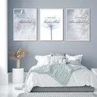 Мусульманский иниша Аллах Цветущий Цветочный Одуванчик синий плакат холст живопись Настенная печать картины для спальни интерьер домашний декор