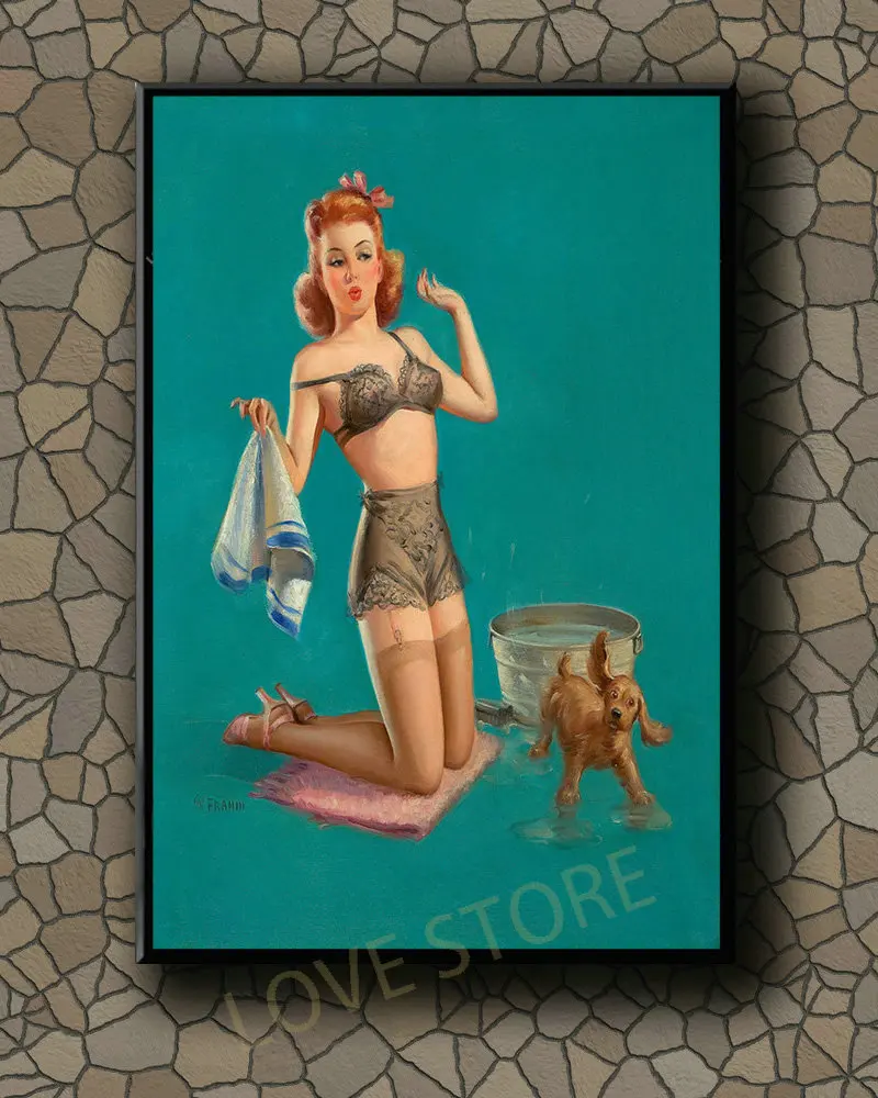 

P192 винтажный красивый постер для девочек Классическая картина 317 шелковая ткань постер Искусство Декор внутренняя Окраска Подарок