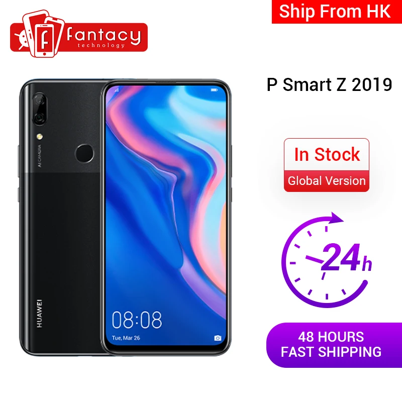 Глобальная версия смартфона Huawei P Smart Z 4 Гб + 64 ГБ Восьмиядерный процессор Kirin 710F