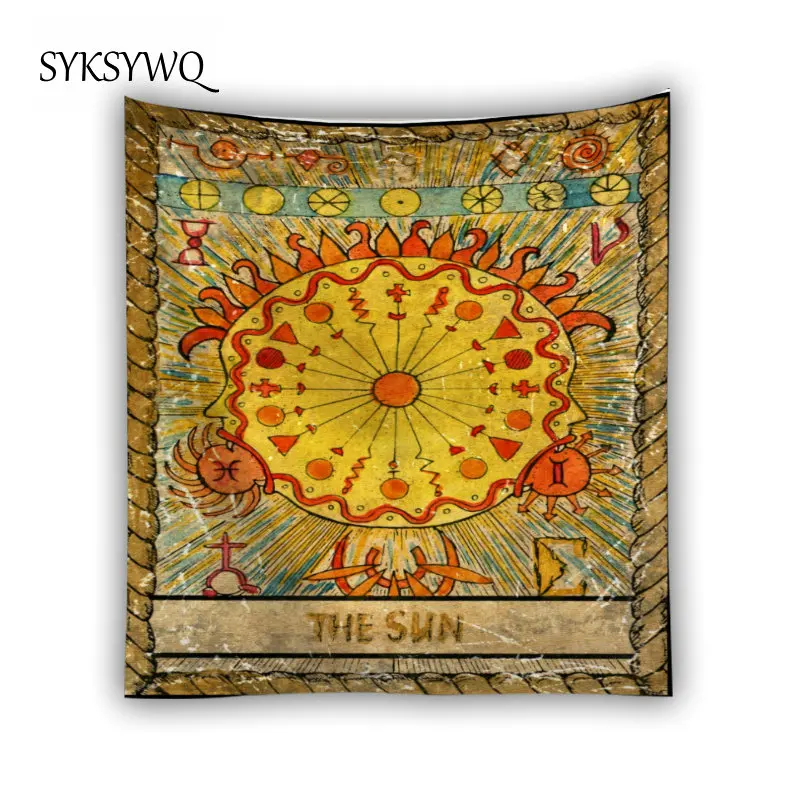 Гобелен с карточками Таро настенный домашний декор ковер настенное одеяло