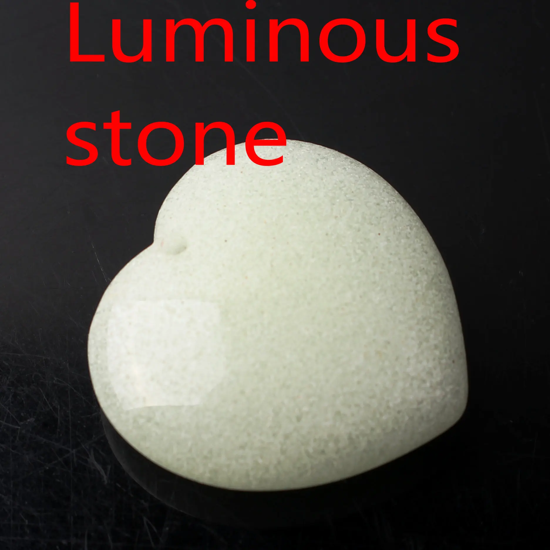 Luminous stone Натуральный кристалл Аметист Роза Кварц сердце форма кулон с отверстием ожерелье аксессуары ювелирных изделий камень, реики целебный подарок - Цвет: Luminous stone