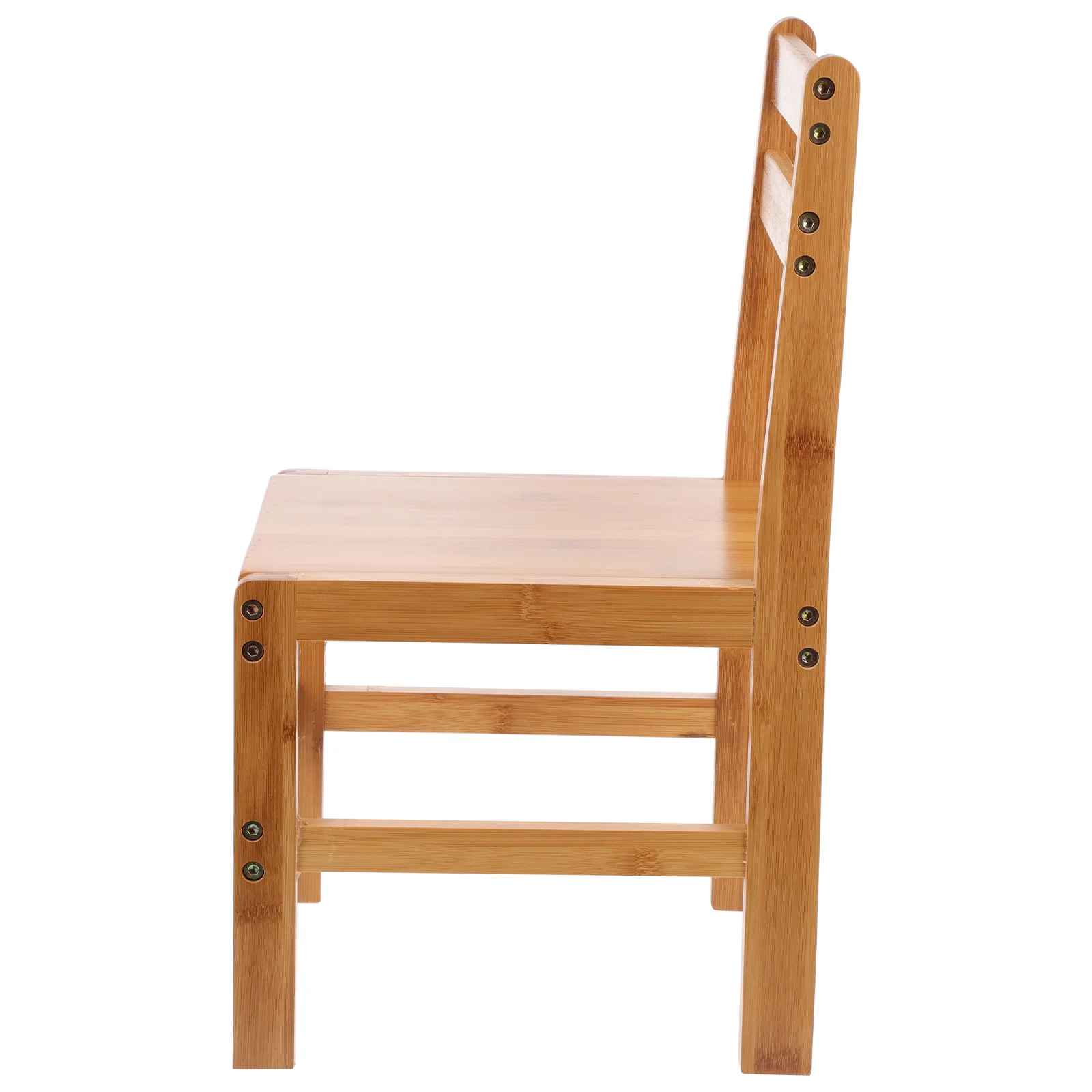 

1 шт. домашний бамбуковый стул маленький низкий стул со спинкой простой детский стул коричневый