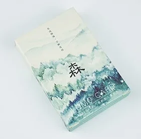 

52mmx80mm green forest paper lomo card(1pack=28pieces)