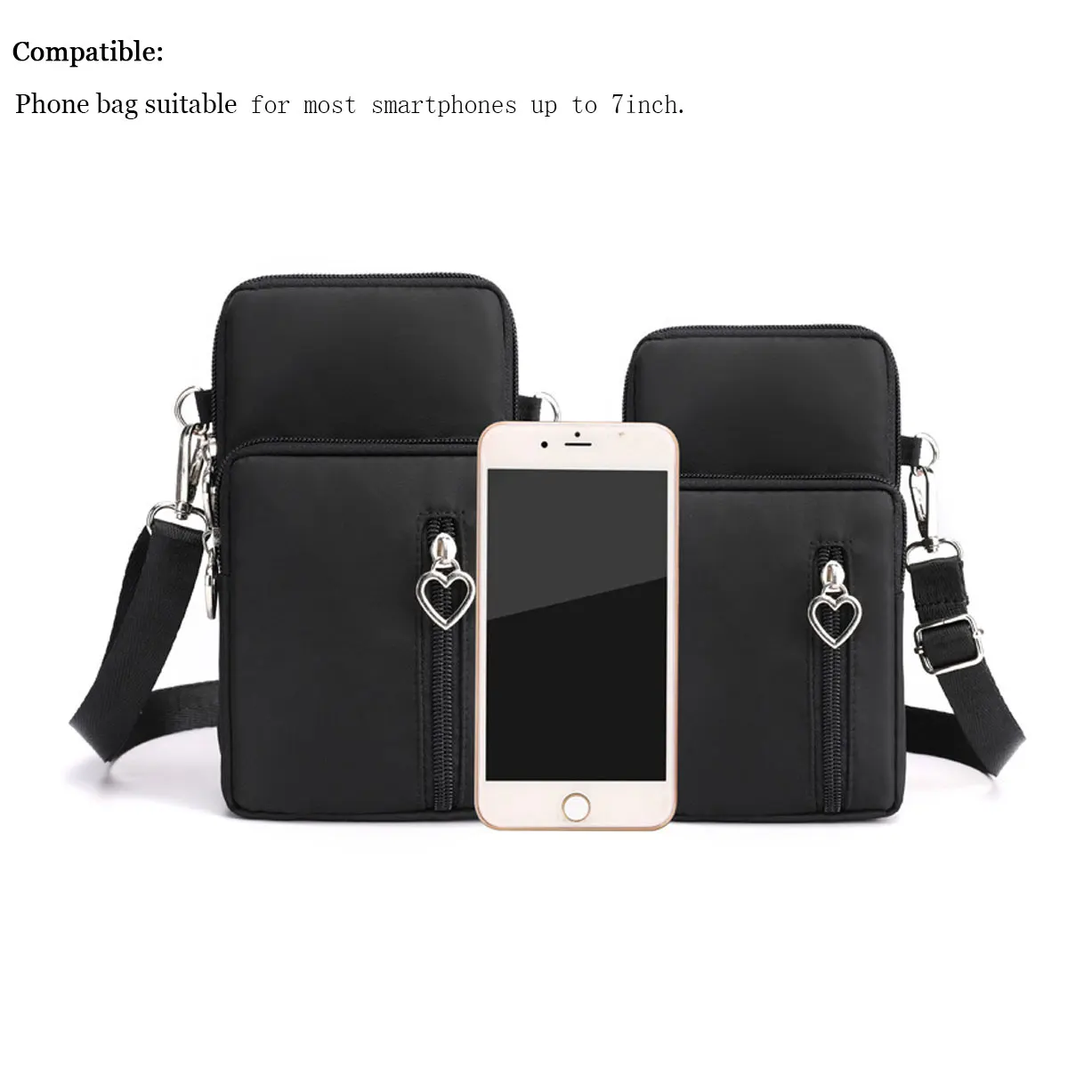 universal phone bag for women wallet shoulder arm bag for iphone13 promax 1211xsxsamsungxiaomihuaweilgmoto crossbody bag free global shipping