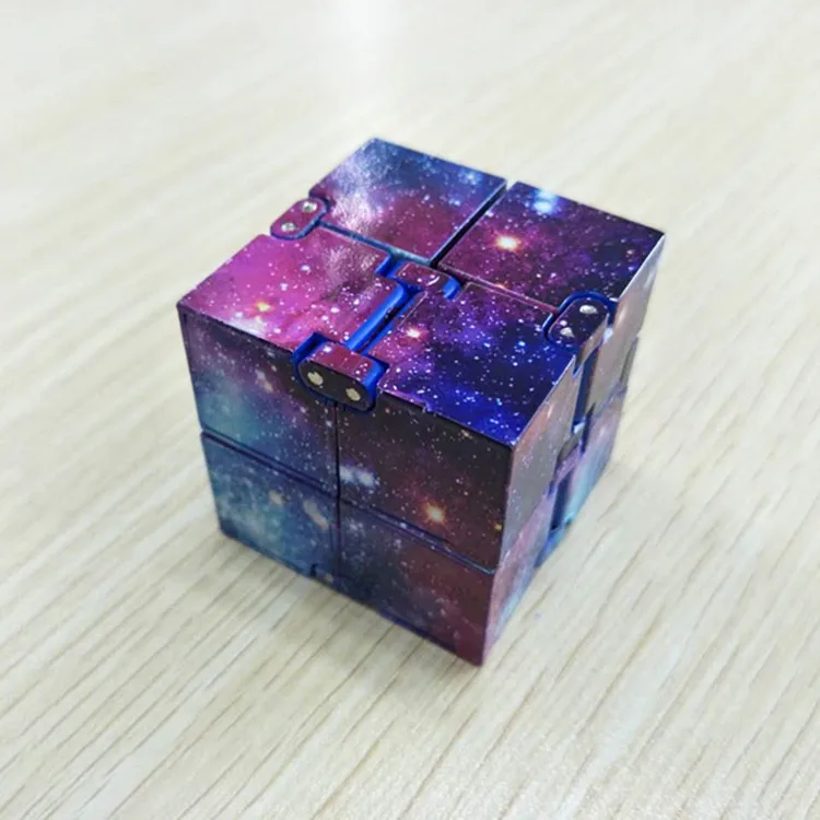 Infinity кубик антистресс Непоседа куб игрушки куб, игрушка для снятия стресса, куб, игрушка для детей, детская спальная одежда для мужчин сенсорные игрушки для страдающих аутизмом СДВГ - изображение