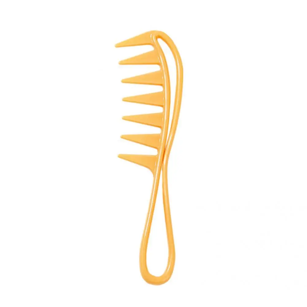 

Bend Candy Colors Wear-Resistant Wide Teeth Plastic Curly Hair Styling Comb for Male Hair Styling Comb Hair Comb