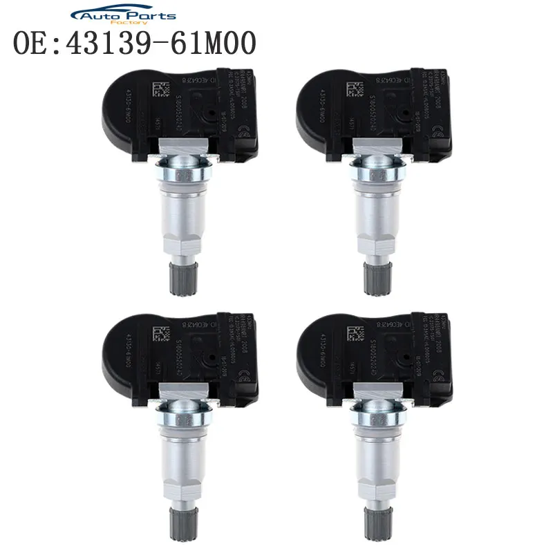 4 шт. датчик давления в шинах для Suzuki Vitara SX4 S cross Ignis Baleno Swift Jimmy 43139 61M00 4313961M00 43130