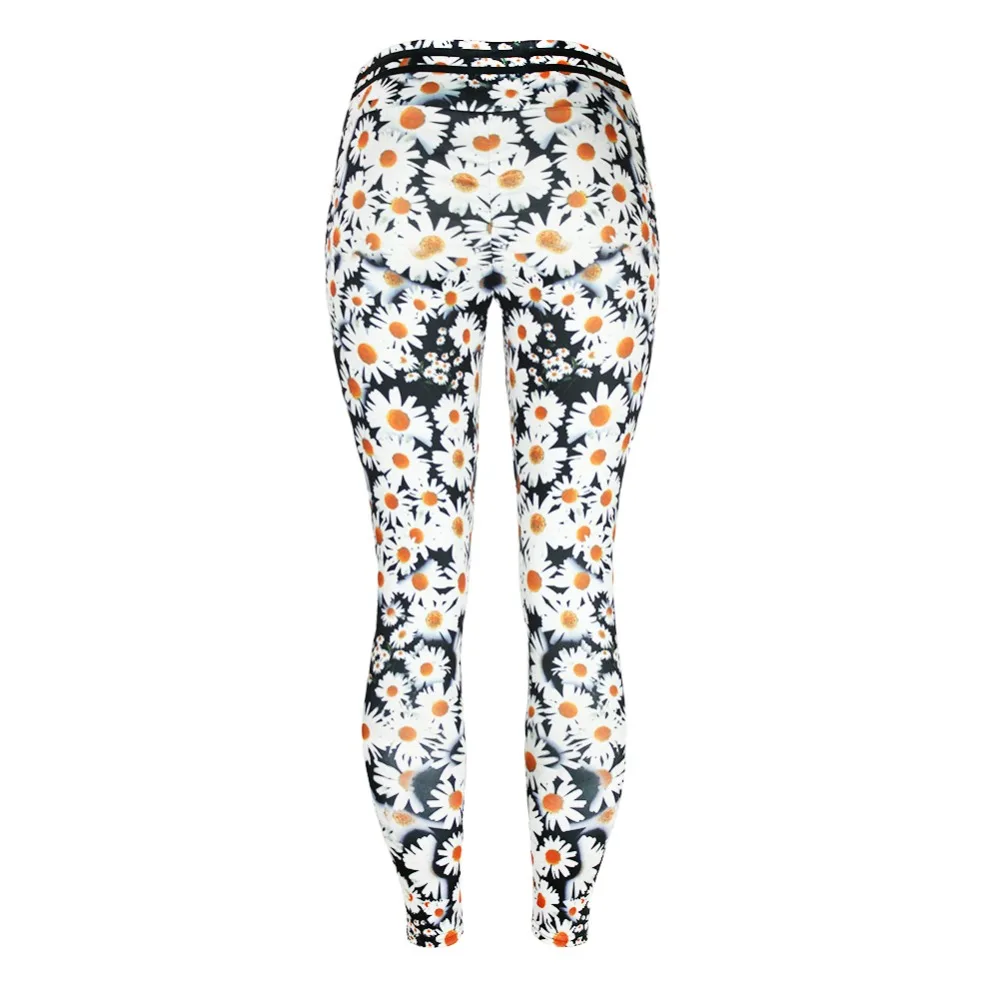 Женские цветочные леггинсы с эффектом пуш-ап облегающие женские джеггинсы