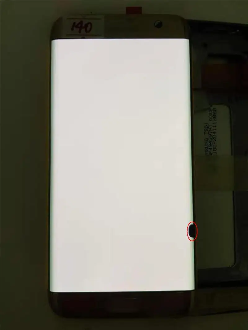 NO.140 Gold 100%ORIGINAL 5.5'' AMOLED LCD for SAMSUNG Galaxy s7 edge G935 G935F Touch Screen Digitizer Display With Black Dots - Цвет: NO.140 Gold