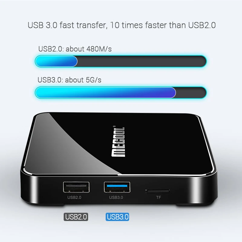 FFYY-Mecool Km3 Android 9,0 ТВ-приставка Amlogic S905X2 Четырехъядерный 4G Ddr4 64G Rom 2,4G/5G Wifi Bluetooth 4K Atv смарт-приставка Voic