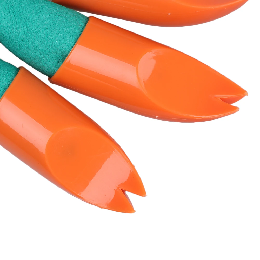 1 пара садовых перчаток с кончиками пальцев 4 ABS пластиковые садовые резиновые