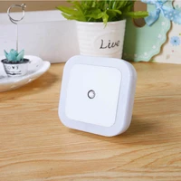 wireless sensor led night light eu plug mini square night lights for baby room bedroom corridor lamp