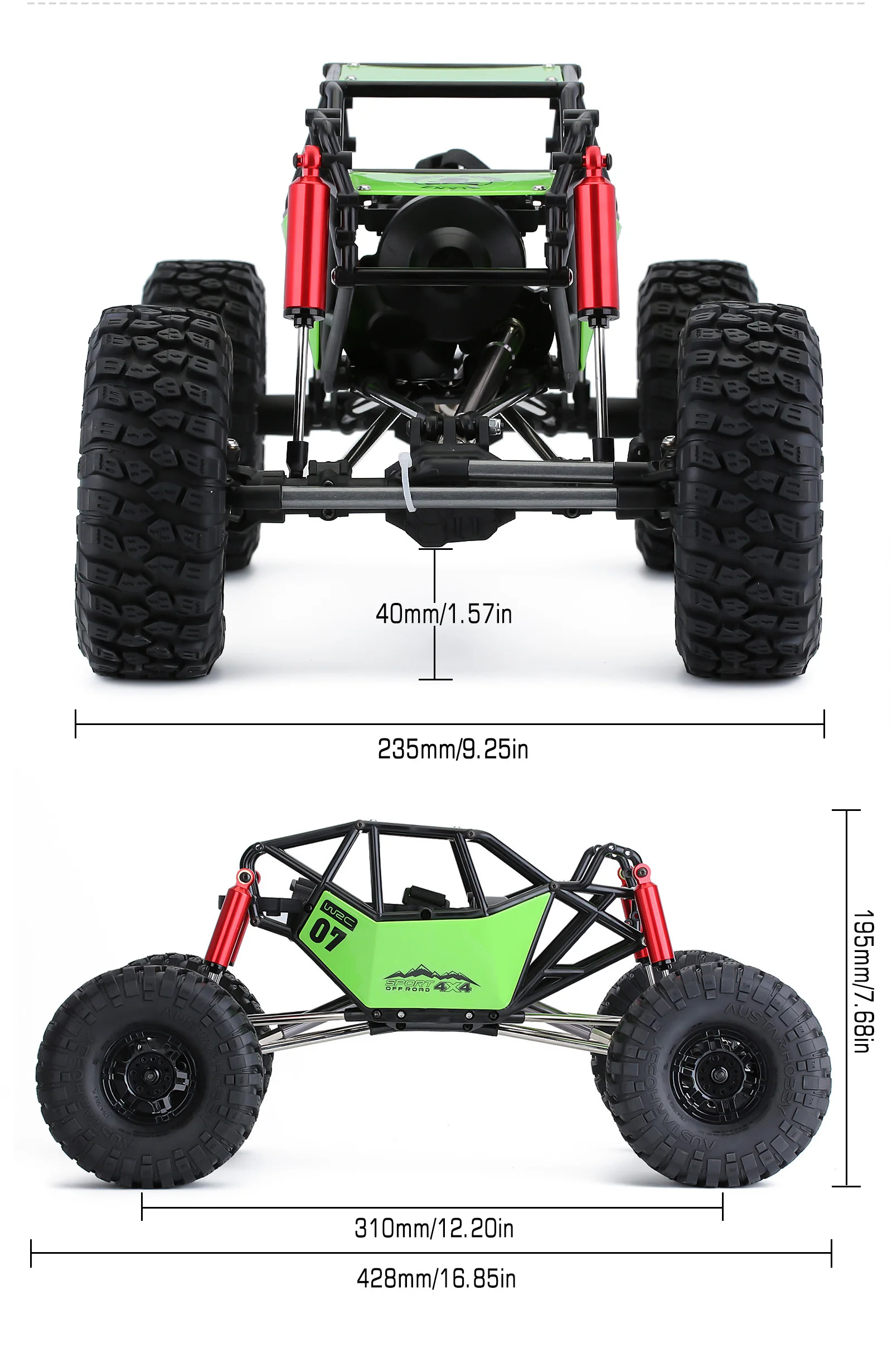 injora 310 мм колесная база горный ба