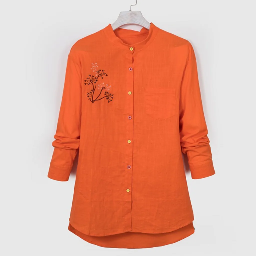 Женская рубашка на пуговицах JAYCOSIN весенне-осенняя офисная блузка с отложным