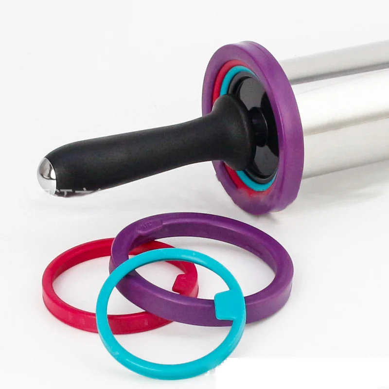 Большой Регулируемый штифт из нержавеющей стали с 3 съемными толстыми кольцами