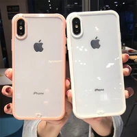 shockproof bumper transparent soft silicone phone cases for iphone xr xs max 7 8 6 6s plus x clear back cover for iphone 11 pro