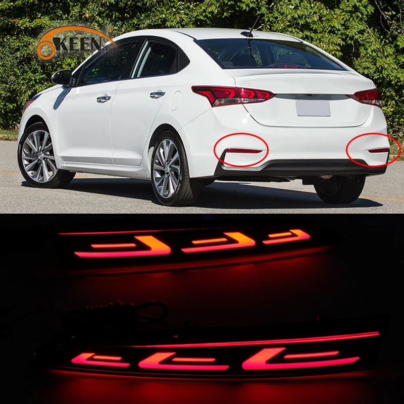 2 шт. высококачественный автомобильный светодиодный задний противотуманный