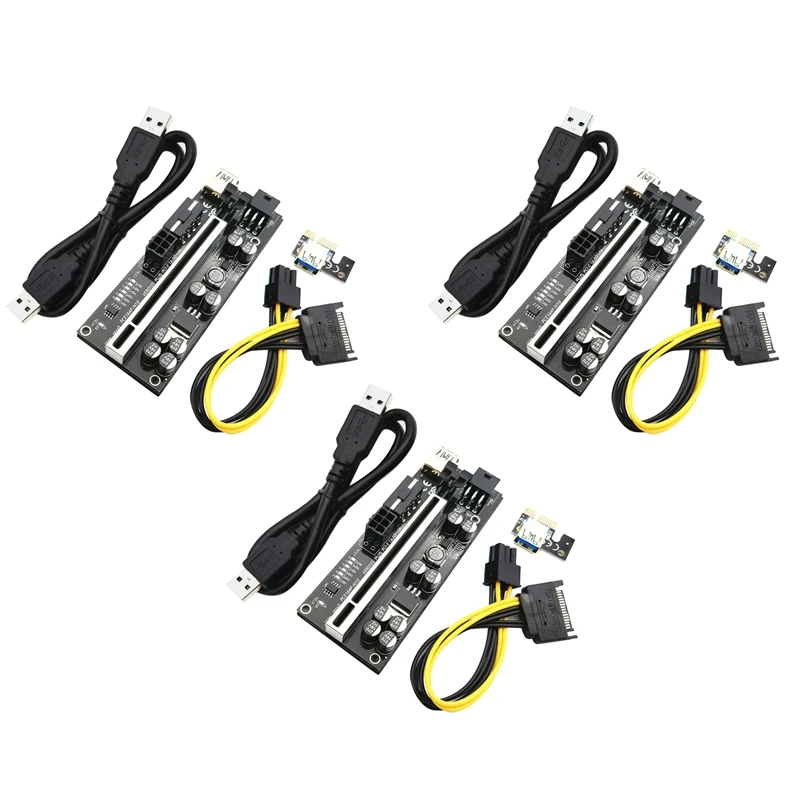 

VER010S PLUS PCIE адаптер карты Pcie 1X до 16X USB 3,0 кабель для передачи данных шатер Графический Удлинительный кабель для майнинга BTC