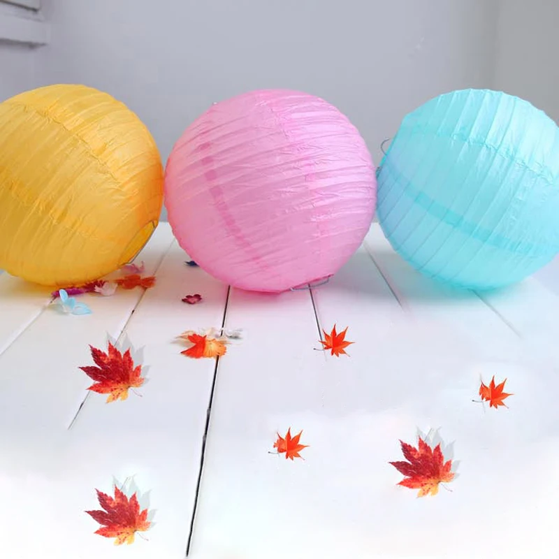10 шт. 40 см китайские бумажные шарики фонарики абажур для свадьбы бумажный
