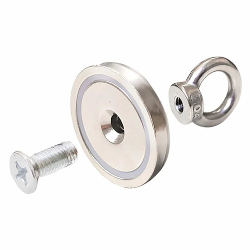 Супермощный неодимовый магнит D60 постоянный рыболовный с веревкой 10 м основа из