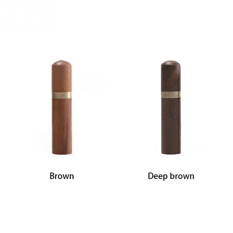 High Quality Needle Storage Sewing Knitting Container Box Barrel Leather Craft Tool Needles Bottle Needlework Sandalwood Brown| |