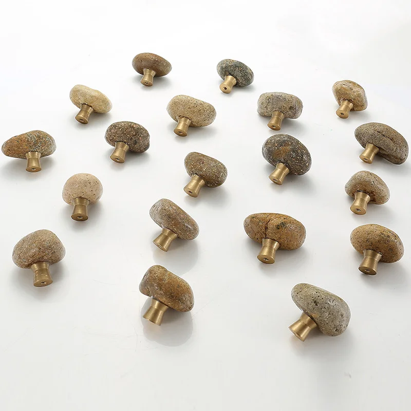 Дверные ручки из натурального камня и цинкового сплава уникальные для кухонного