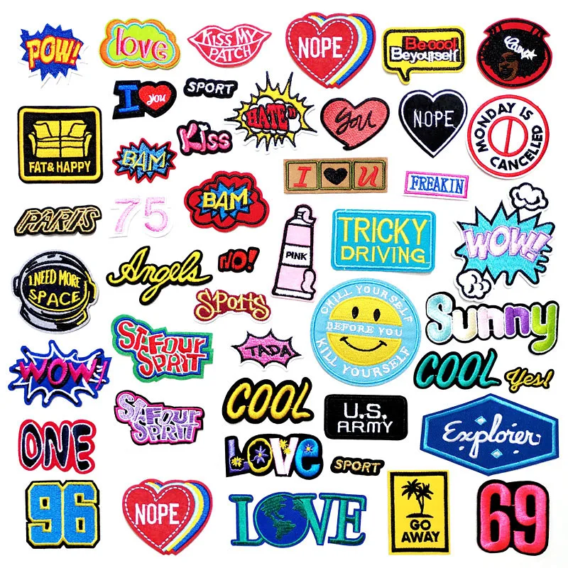 Нашивки NOPE WOW для самостоятельного нанесения утюга аппликация вышивки товары