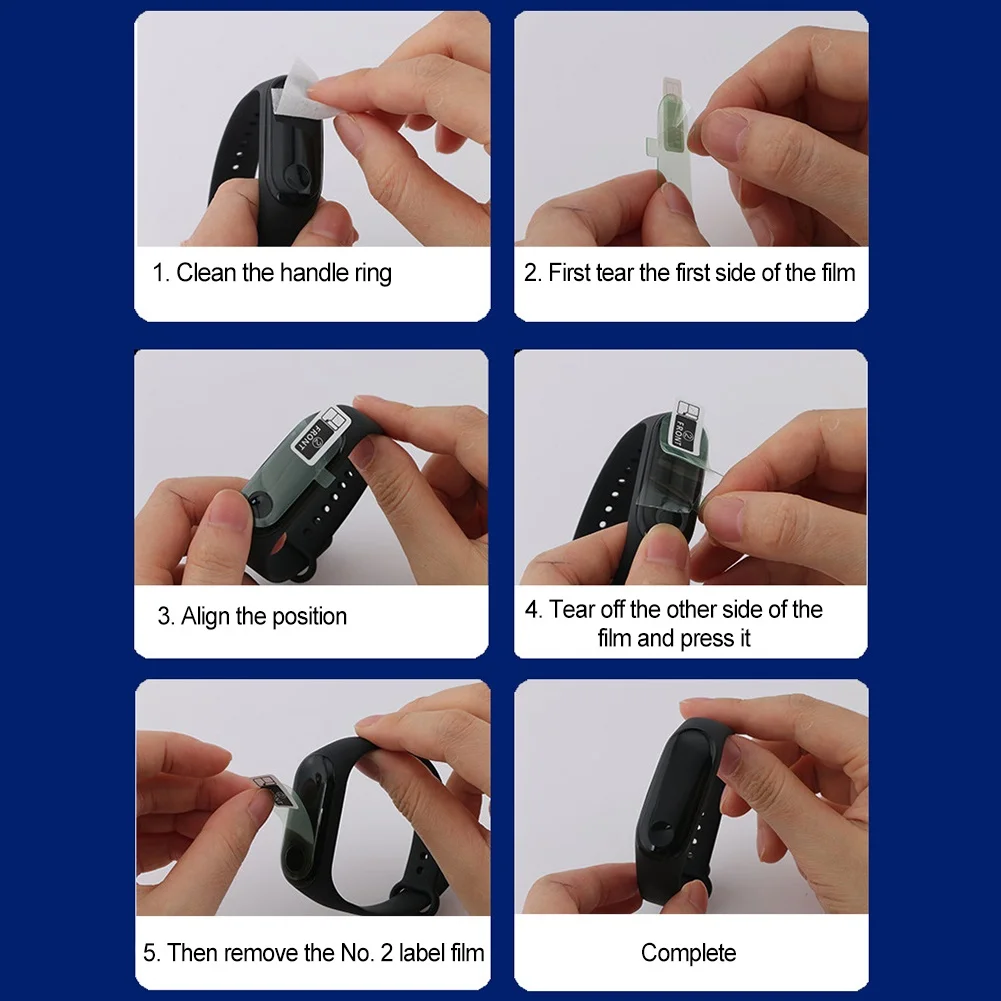 5 шт. Защитная пленка для экрана из ТПУ с защитой от царапин Xiaomi Mi Band nfc xiaomiband4 |