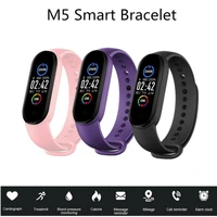 men women m5 smart watch heart rate monitor blood pressure fitness tracker smartwatch band sport watch for ios android systems
