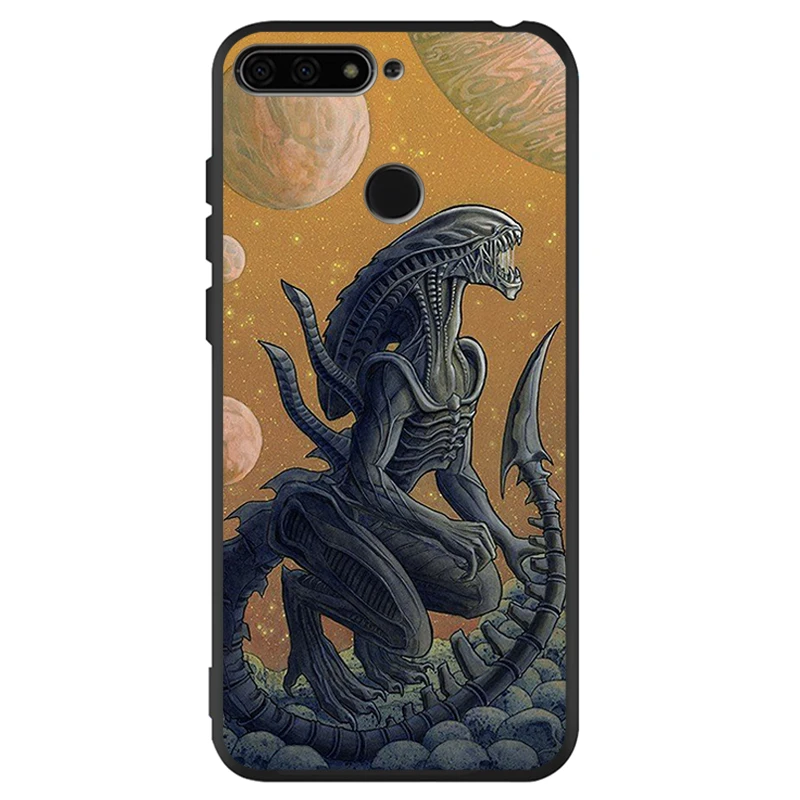 Черный силиконовый чехол Alien vs Predator для Huawei honor 30 20 Pro 8 8X 9 10 Lite Mate - купить по