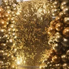 Мерцающий фон для фотосъемки Блестящий розовый Золотой воздушный активный диско-шар настенный Свадебный зеркальный эффект украшение для мероприятий квадратной формы