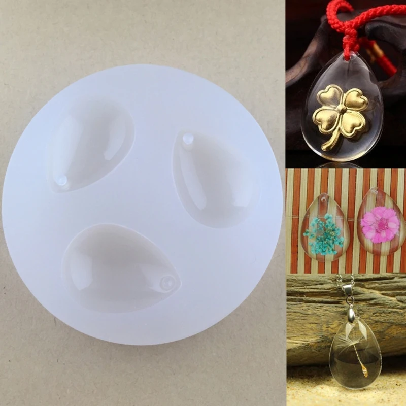 

DIY Silicone Pendant Water Drop Gem Mold Resin Casing Craft Making Tool Jewelry