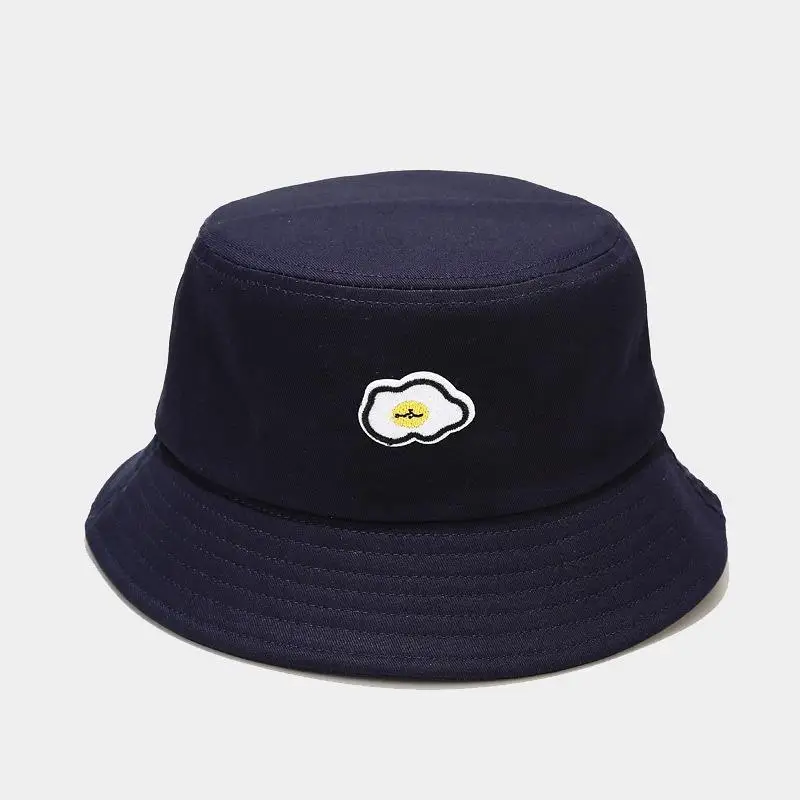 

Creative Cartoon Egg Pattern Bucket Hat Fisherman Hat Outdoor Travel Hat Sun Cap Hats for Men and Women 119