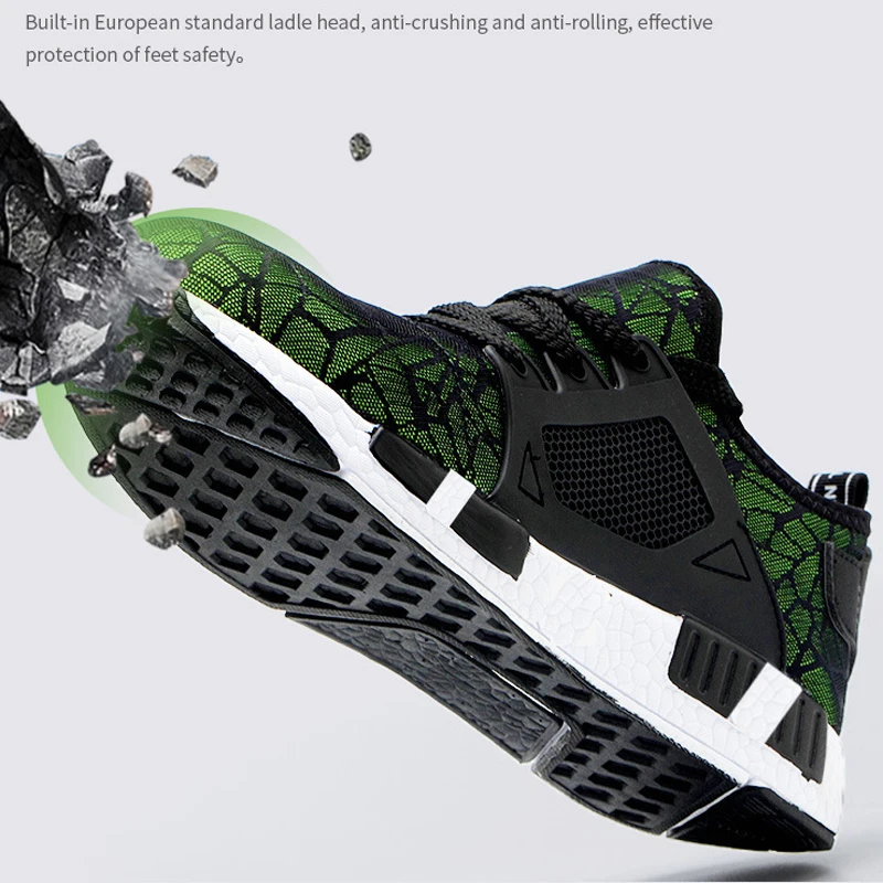Spring Bulletproof Safety Shoes For Men And Women Kevlar Fashion Work Ultra Light Anti-smashing Anti-piercing Men's Boots | Обувь