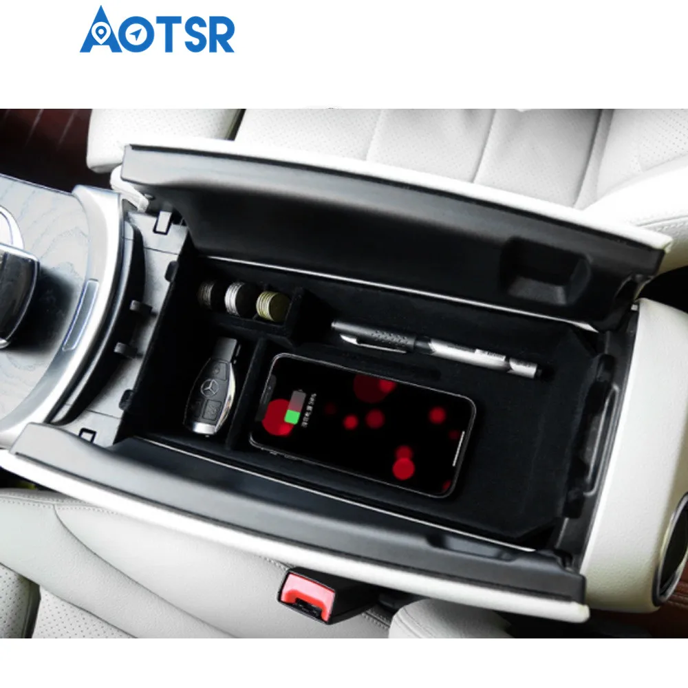 Aotsr беспроводное автомобильное зарядное устройство для Mercedes-Benz MB E Class W213 QI