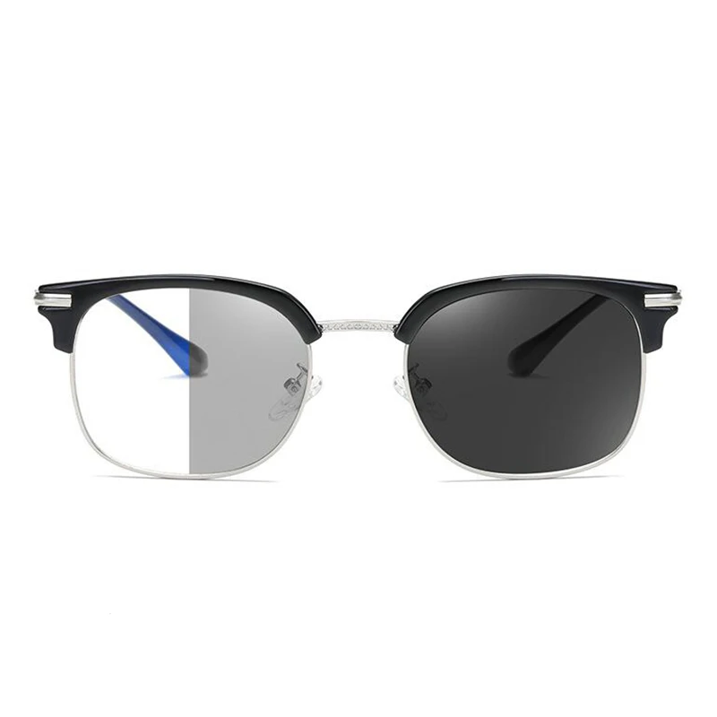 

Smart Discoloration Square Myopia Glasses With Degree TR90 Metal Photochromic Gray Prescription Eyeglasses 0 -0.5 -0.75 To -6.0